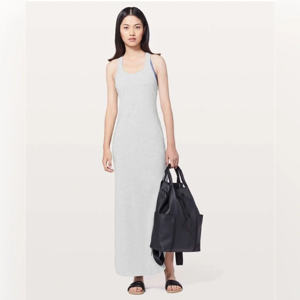 Lululemon Restore & Revitalize Dress in Heathered Core Light Gray Size 10